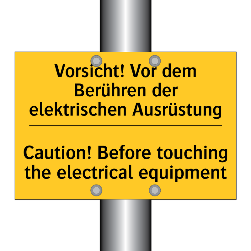 Vorsicht! Vor dem Berühren der /.../ - Caution! Before touching the electrical /.../