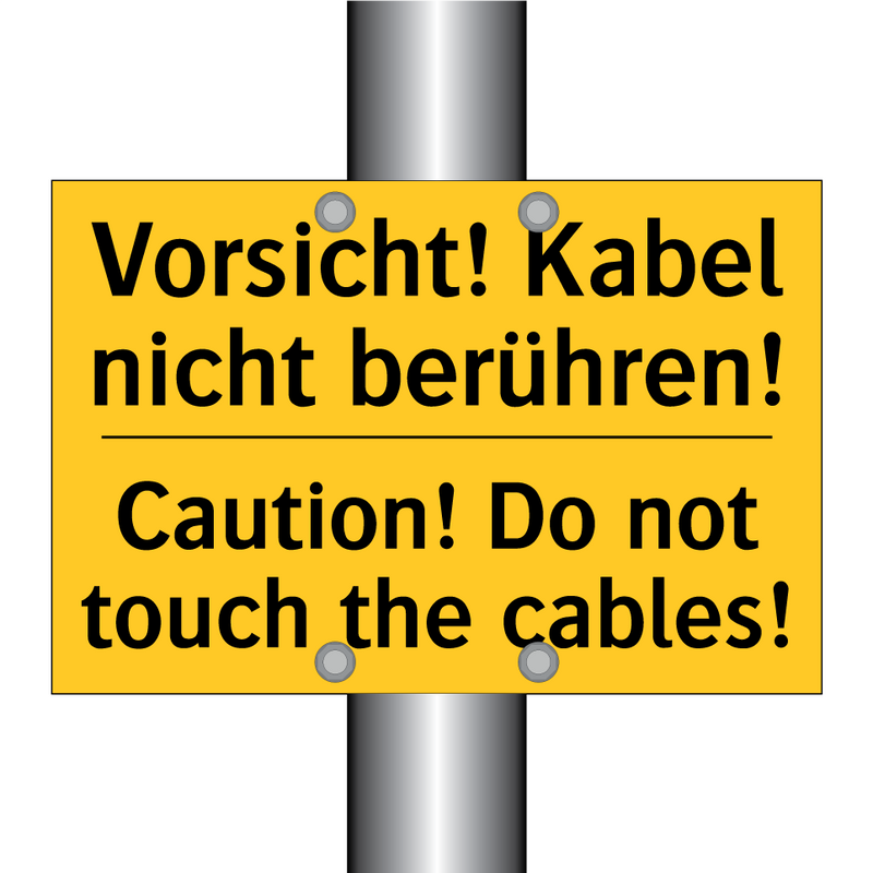 Vorsicht! Kabel nicht berühren!/.../ - Caution! Do not touch the cables!/.../