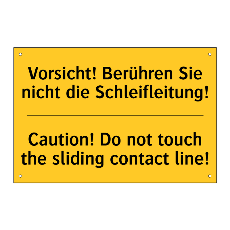 Vorsicht! Berühren Sie nicht die /.../ - Caution! Do not touch the sliding /.../