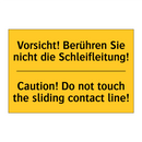 Vorsicht! Berühren Sie nicht die /.../ - Caution! Do not touch the sliding /.../