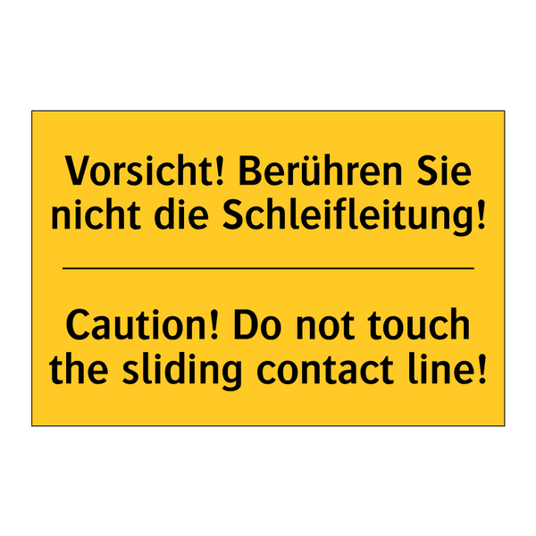 Vorsicht! Berühren Sie nicht die /.../ - Caution! Do not touch the sliding /.../
