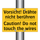 Vorsicht! Drähte nicht berühren/.../ - Caution! Do not touch the wires/.../
