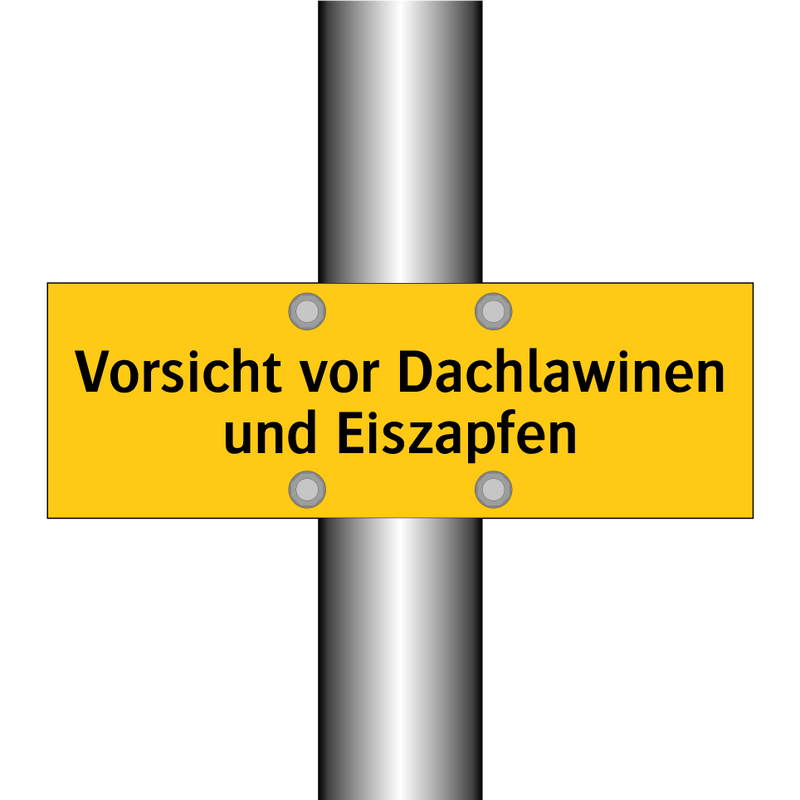 Vorsicht vor Dachlawinen und Eiszapfen