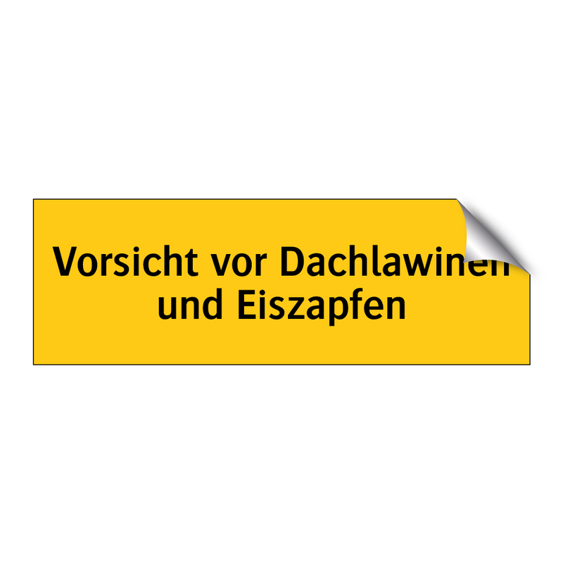 Vorsicht vor Dachlawinen und Eiszapfen