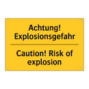 Achtung! Explosionsgefahr - Caution! Risk of explosion