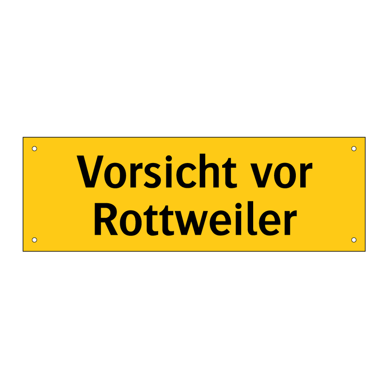 Vorsicht vor Rottweiler