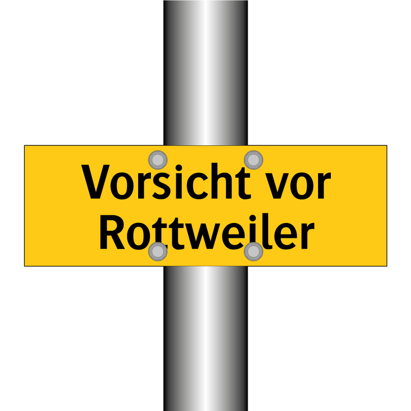 Vorsicht vor Rottweiler