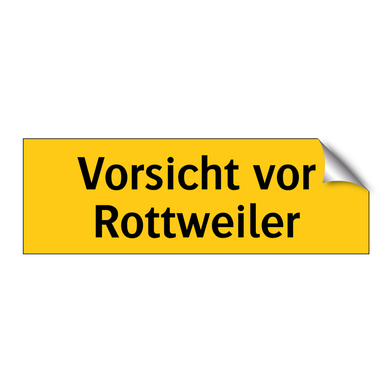 Vorsicht vor Rottweiler
