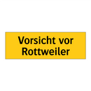 Vorsicht vor Rottweiler