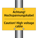 Achtung! Hochspannungskabel - Caution! High voltage cable