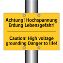 Achtung! Hochspannung Erdung Lebensgefahr!/.../ - Caution! High voltage grounding /.../