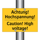 Achtung! Hochspannung! - Caution! High voltage!