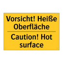 Vorsicht! Heiße Oberfläche - Caution! Hot surface