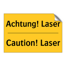 Achtung! Laser - Caution! Laser
