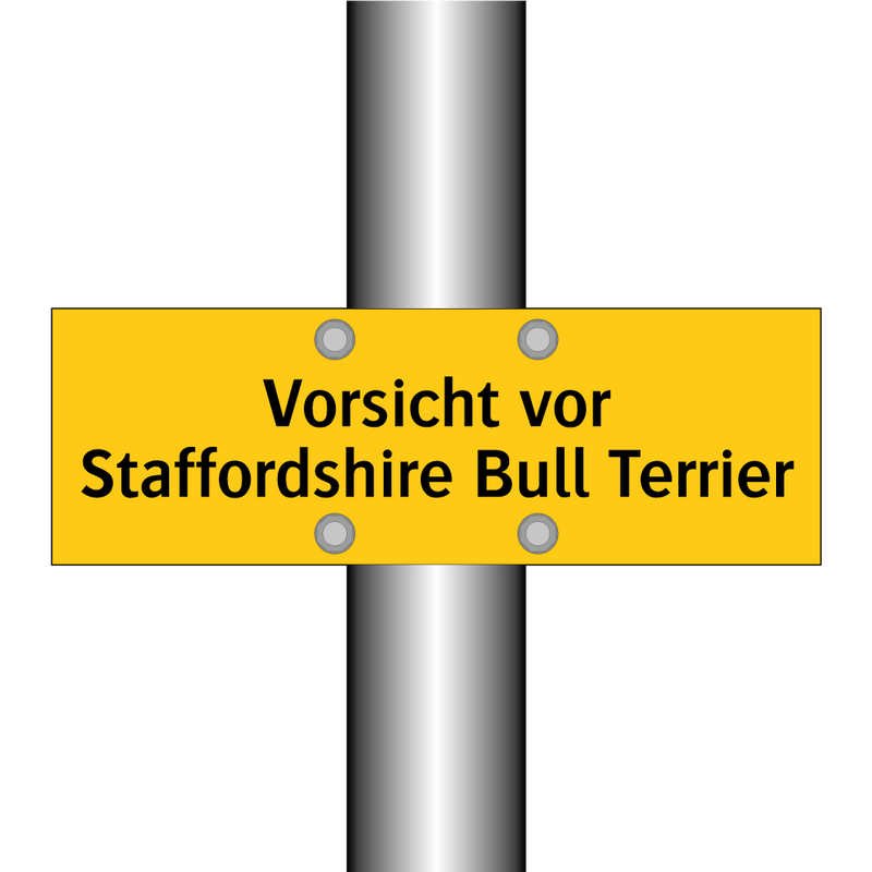 Vorsicht vor Staffordshire Bull Terrier