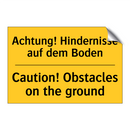 Achtung! Hindernisse auf dem Boden/.../ - Caution! Obstacles on the ground/.../