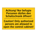 Achtung! Nur befugte Personen /.../ - Caution! Only authorized persons /.../