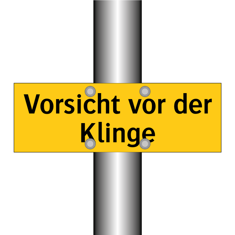 Vorsicht vor der Klinge