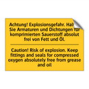 Achtung! Explosionsgefahr. Halten /.../ - Caution! Risk of explosion. Keep /.../