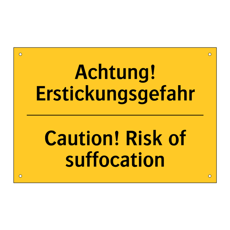 Achtung! Erstickungsgefahr - Caution! Risk of suffocation