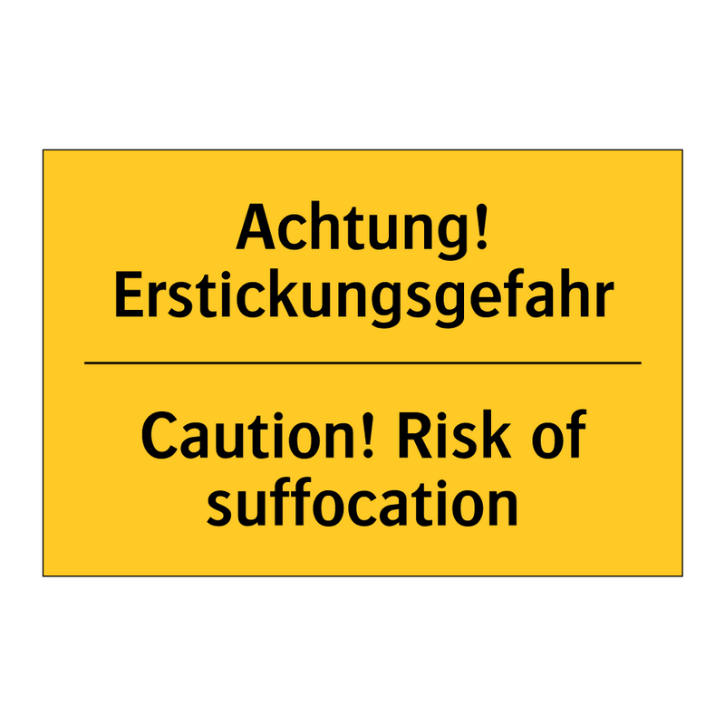 Achtung! Erstickungsgefahr - Caution! Risk of suffocation