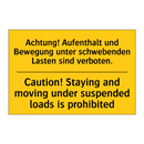 Achtung! Aufenthalt und Bewegung /.../ - Caution! Staying and moving under /.../