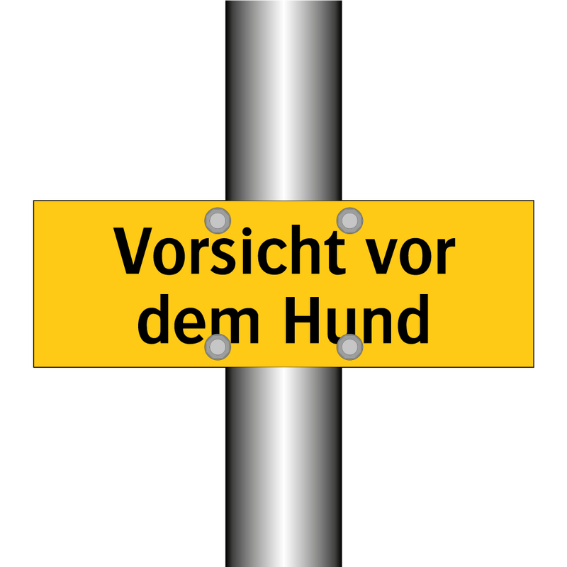 Vorsicht vor dem Hund