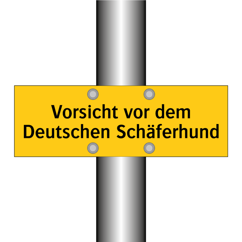 Vorsicht vor dem Deutschen Schäferhund