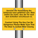 Vorsicht! Die Verwendung des Schlüssels /.../ - Caution! Using The Key Can Be /.../