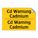Cd Warnung Cadmium - Cd Warning Cadmium