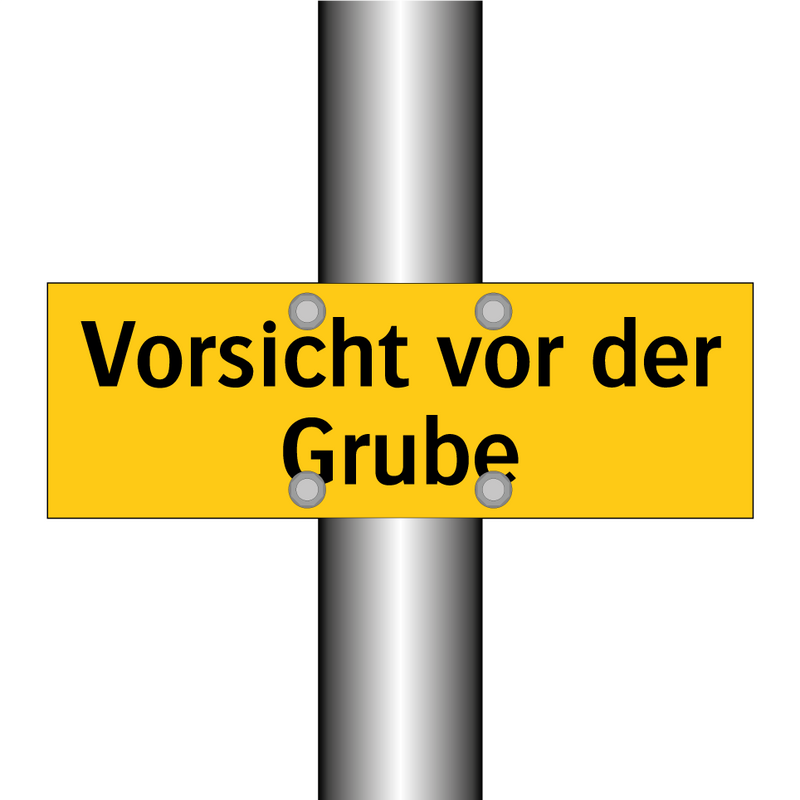 Vorsicht vor der Grube