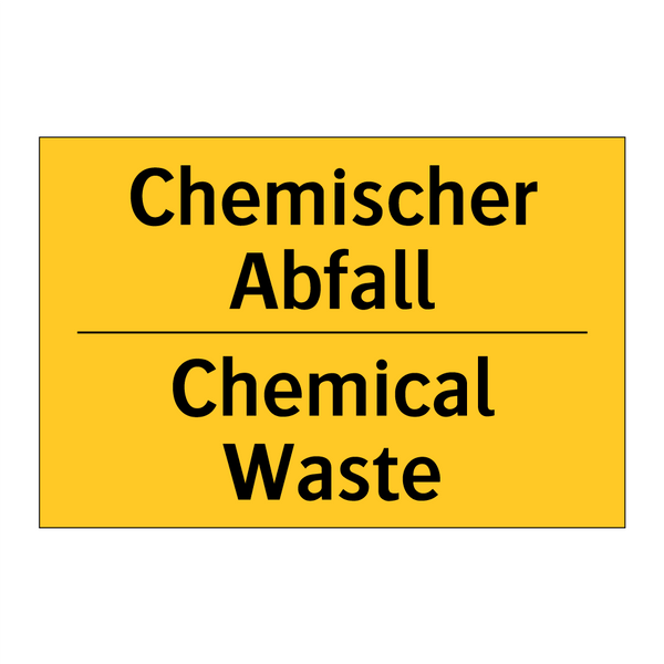 Chemischer Abfall - Chemical Waste