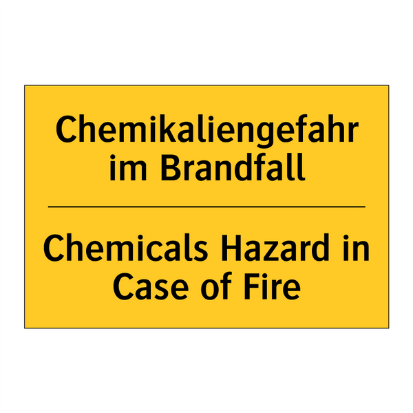 Chemikaliengefahr im Brandfall - Chemicals Hazard in Case of Fire/.../