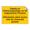 Zugang zur Chlorierungsanlage /.../ - Chlorination plant access only /.../