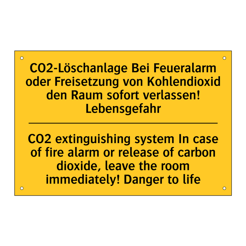 CO2-Löschanlage Bei Feueralarm /.../ - CO2 extinguishing system In case /.../