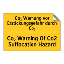 Co₂ Warnung vor Erstickungsgefahr /.../ - Co₂ Warning Of Co2 Suffocation /.../