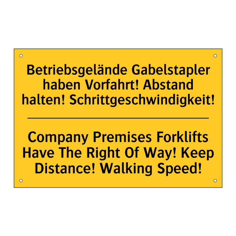 Betriebsgelände Gabelstapler haben /.../ - Company Premises Forklifts Have /.../