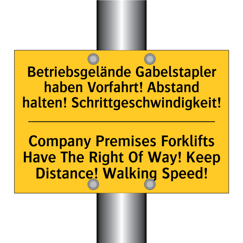 Betriebsgelände Gabelstapler haben /.../ - Company Premises Forklifts Have /.../