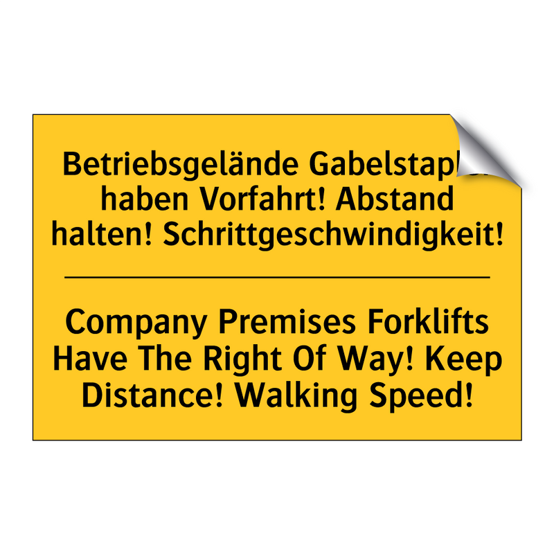 Betriebsgelände Gabelstapler haben /.../ - Company Premises Forklifts Have /.../