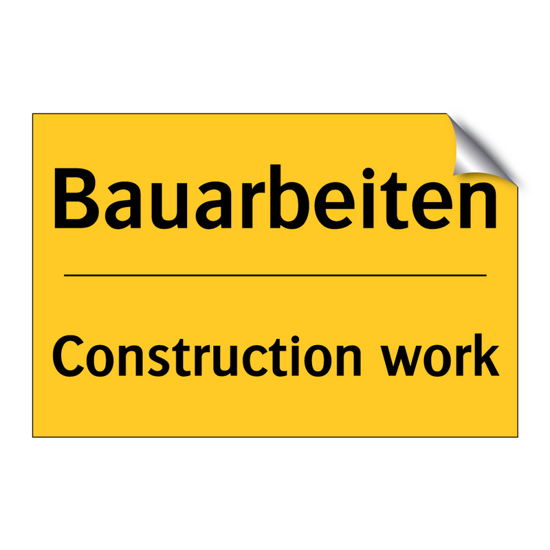 Bauarbeiten - Construction work