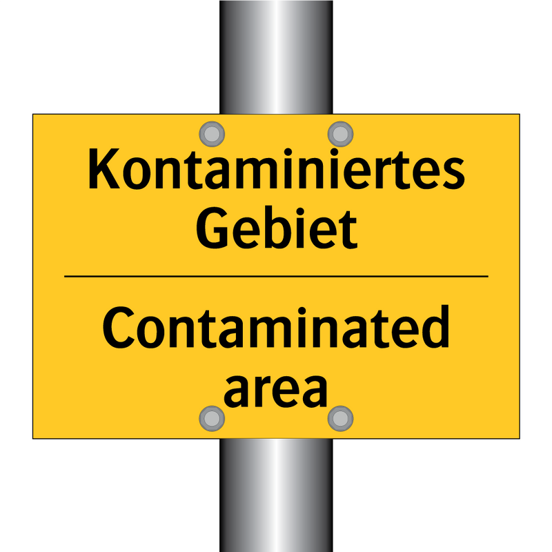 Kontaminiertes Gebiet - Contaminated area