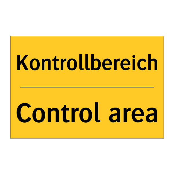 Kontrollbereich - Control area