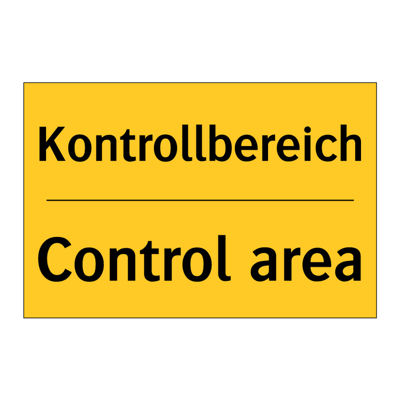 Kontrollbereich - Control area
