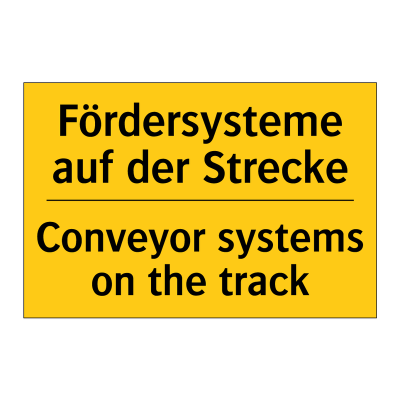 Fördersysteme auf der Strecke - Conveyor systems on the track