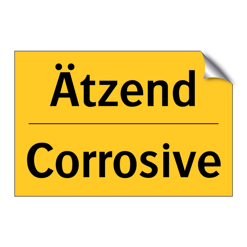 Ätzend - Corrosive