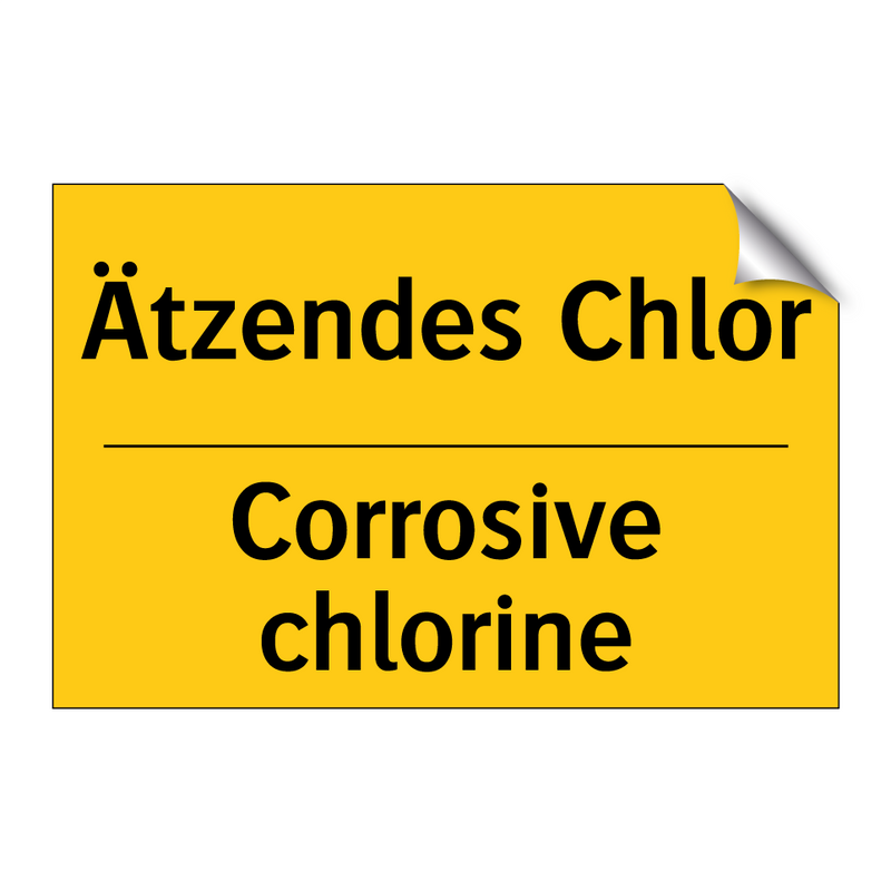 Ätzendes Chlor - Corrosive chlorine