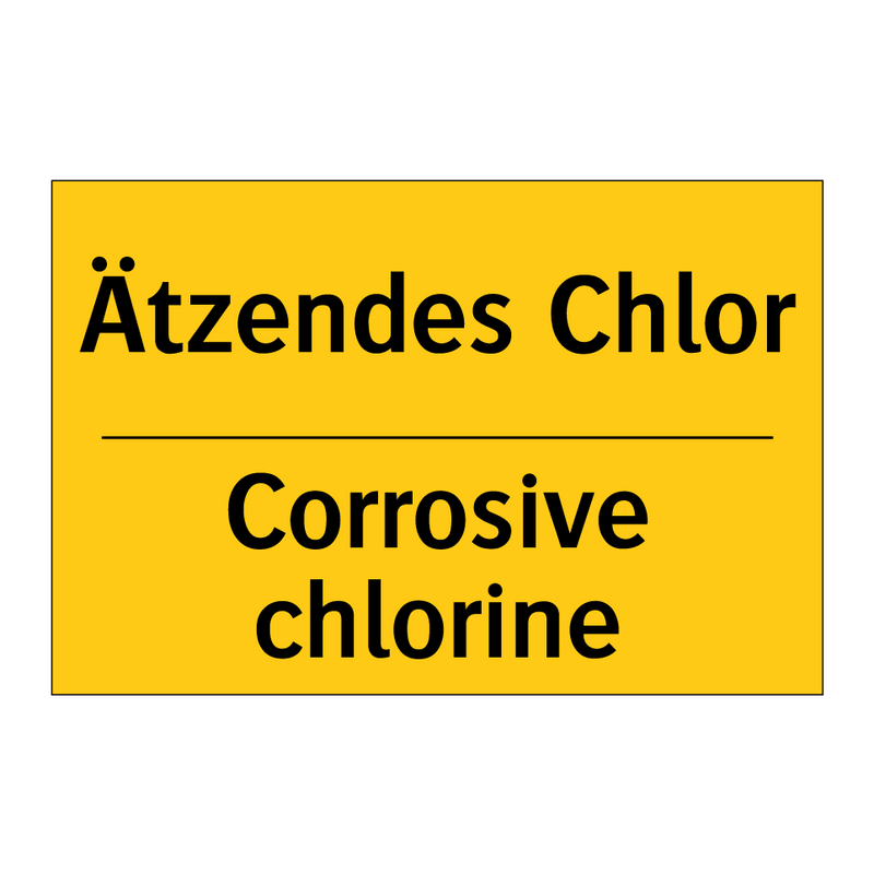 Ätzendes Chlor - Corrosive chlorine