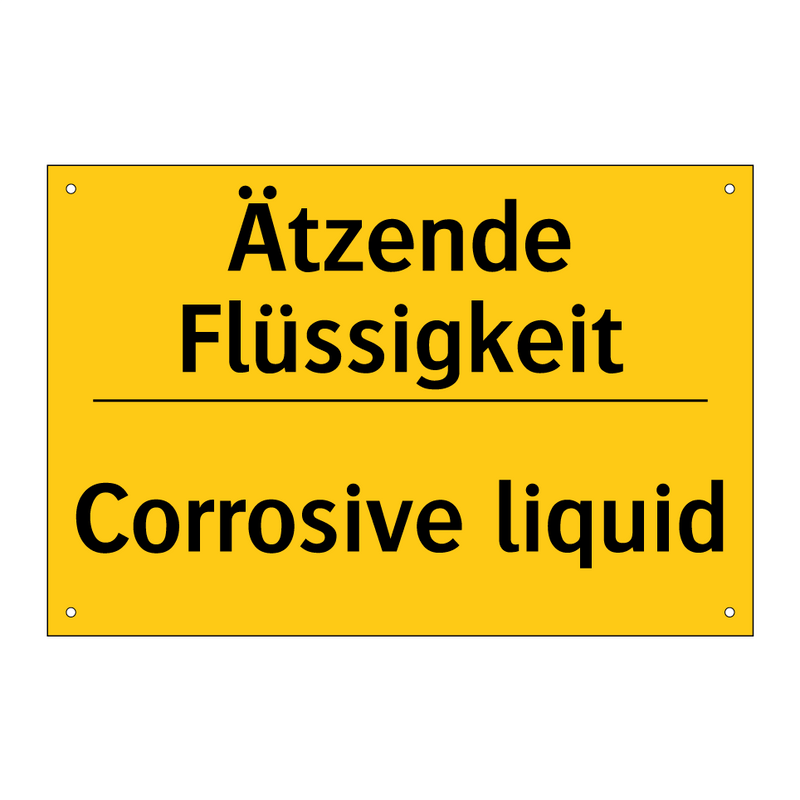 Ätzende Flüssigkeit - Corrosive liquid