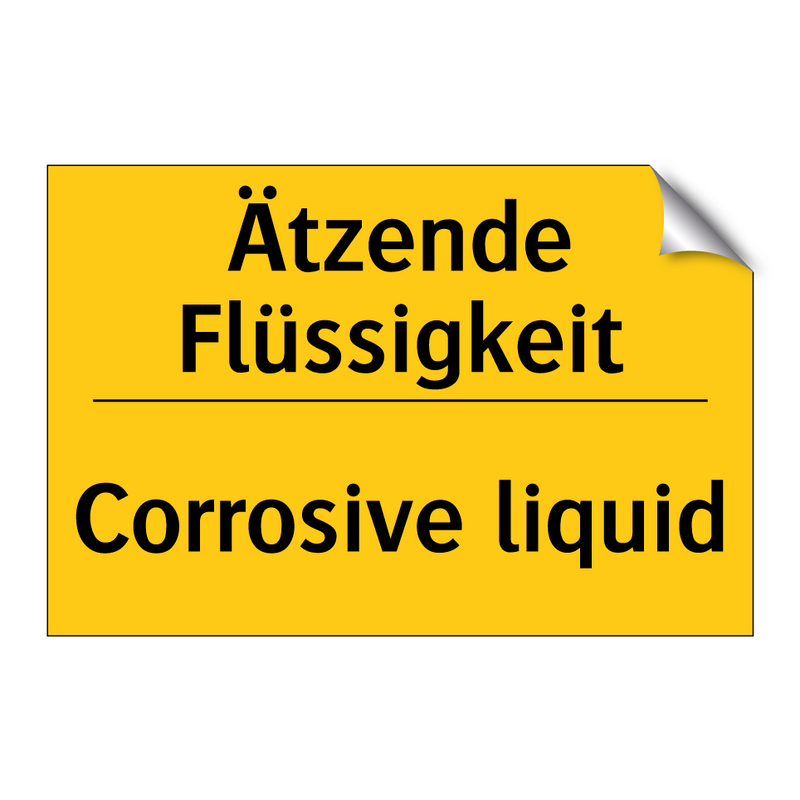 Ätzende Flüssigkeit - Corrosive liquid