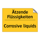 Ätzende Flüssigkeiten - Corrosive liquids